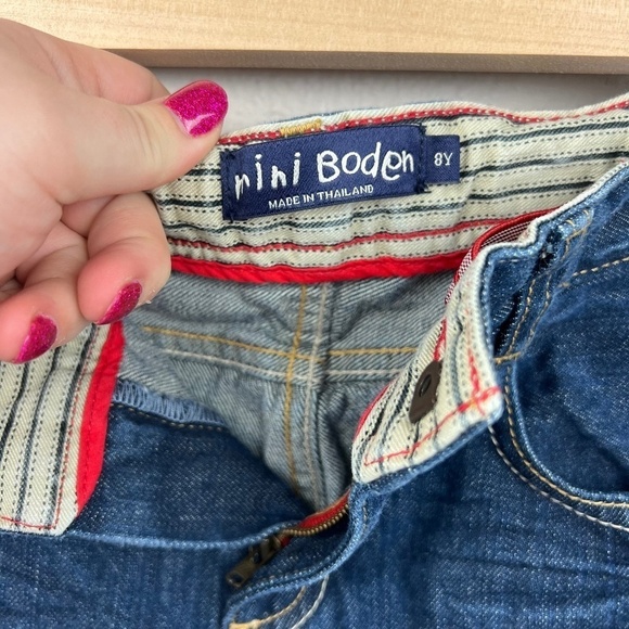 Mini Boden Boys Jeans in Dark Wash Sz 8Y - Picture 4 of 6